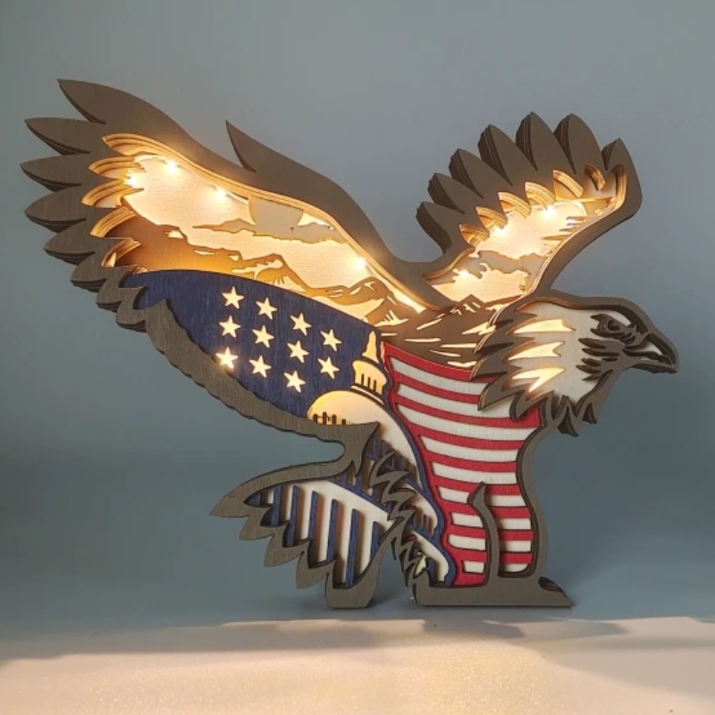 3D Eagle Holzhandwerk Dekoration